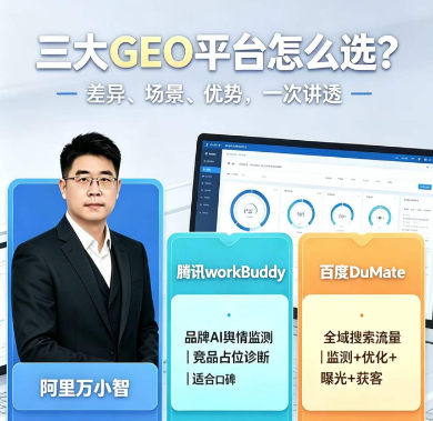 三大GEO平台怎么选?一 差异、场景、优势，一次讲透一