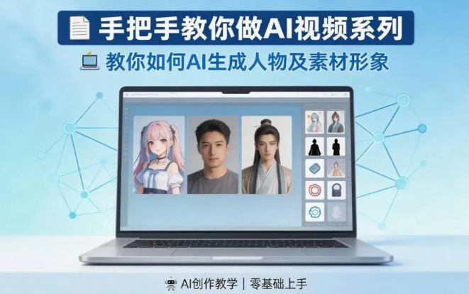 手把手教你做AI视频系列之教你如何Ai生成人物及素材形象
