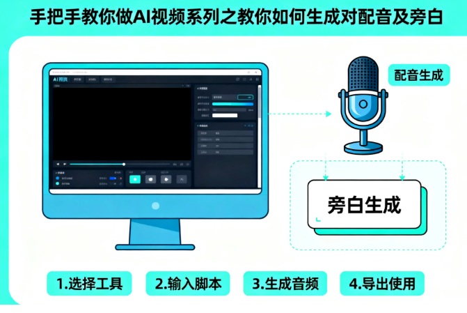 手把手教你做AI视频系列之教你如何生成对配音及旁白